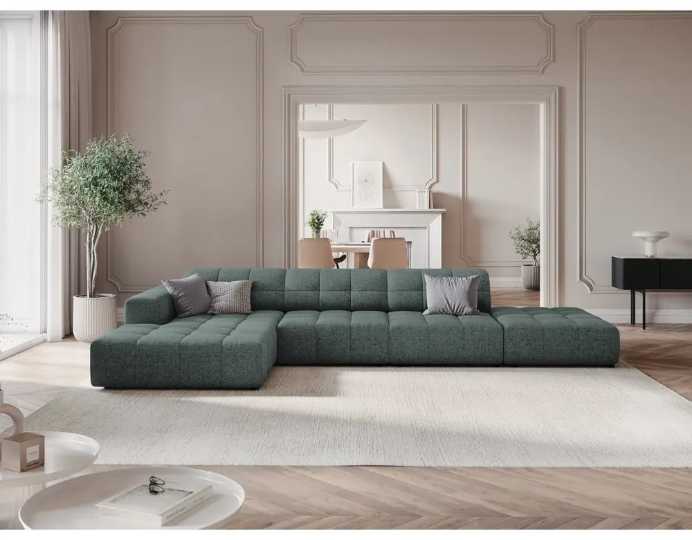 Tyrkysová rohová pohovka (ľavý roh) Chicago – Cosmopolitan Design