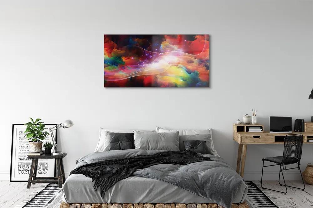 Obraz na akrylátovom skle Fraktály abstraktné vlna 125x50 cm
