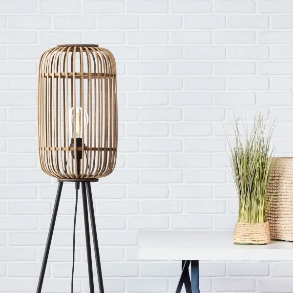 Brilliant - Stojacia lampa WOODROW 1xE27/60W/230V bambus
