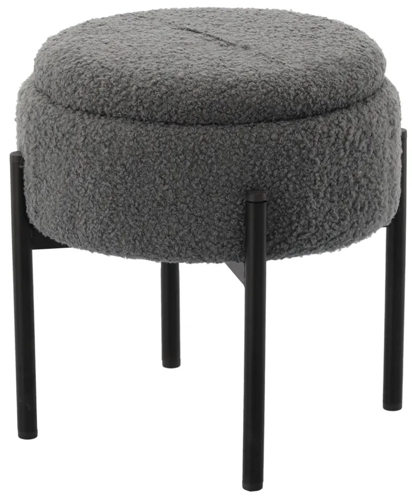 CH Taburetka s úložným priestorom Nora - sivá