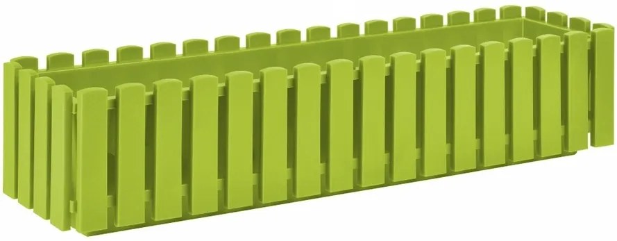 PLASTKON Truhlík FENCY plastový zelený - 75 x 18,5 cm