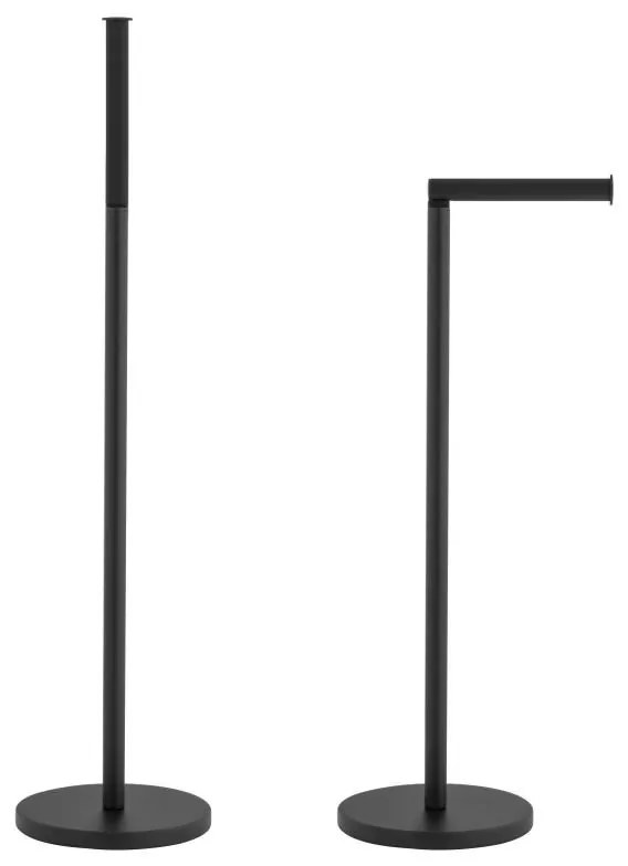 Erga Erga, držiak toaletného papiera so zásobníkom 2v1, čierna matná, ERG-YKA-P.SP52-BLK