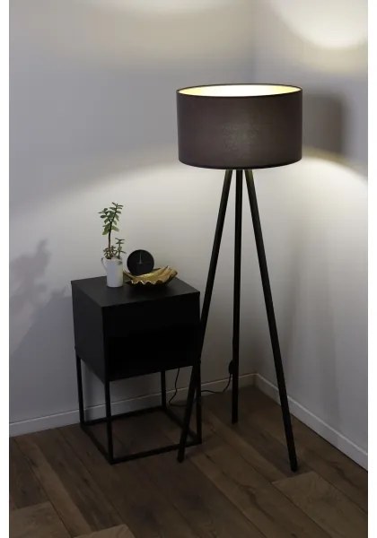 Stojacia lampa STANDART 1xE27/60W/230V šedá/hnedá