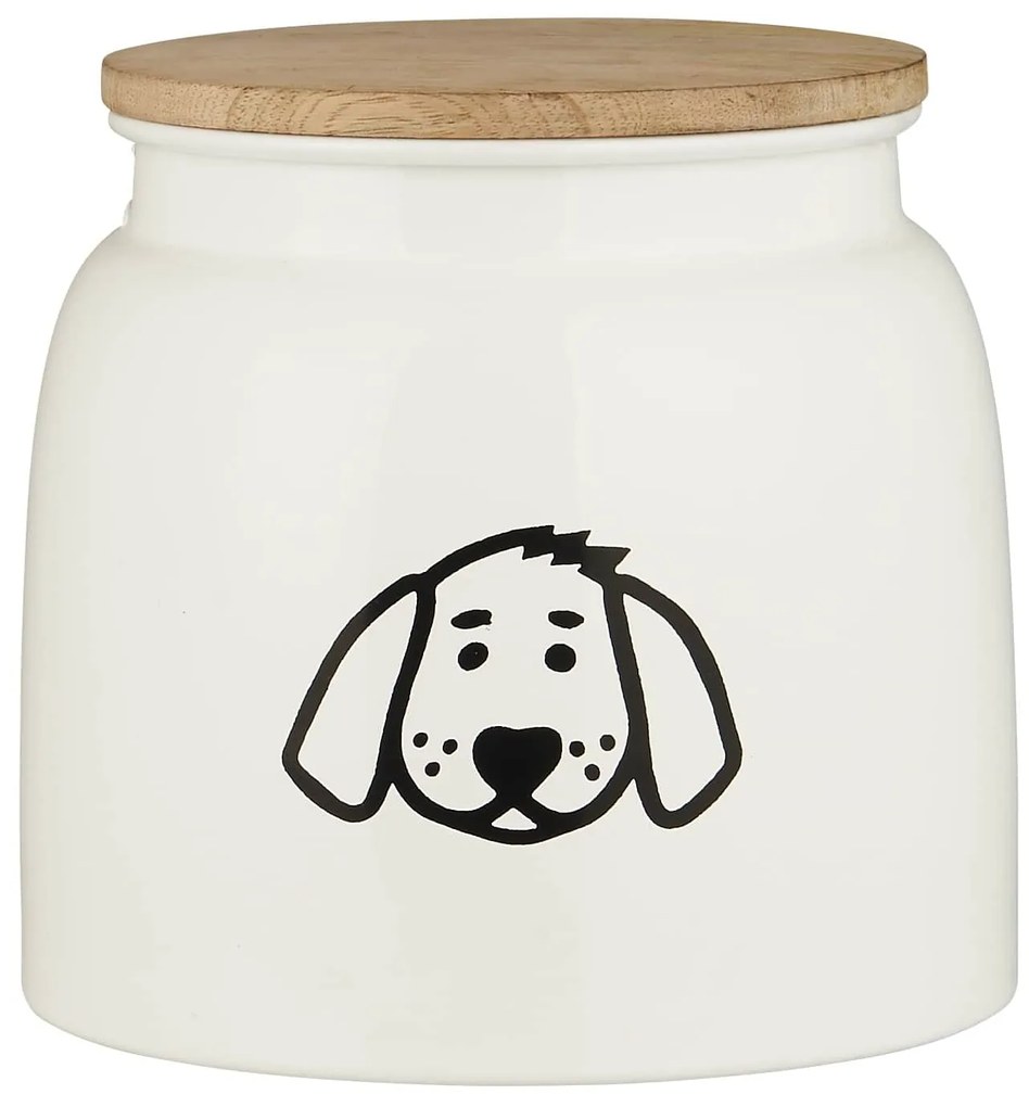 Ib Laursen Plechová dóza na granule pre psy White 2,2 l