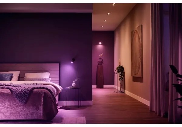 Philips - LED RGBW Stmievateľné bodové svietidlo Hue FUGATO 1xGU10/4,2W/230V čierna