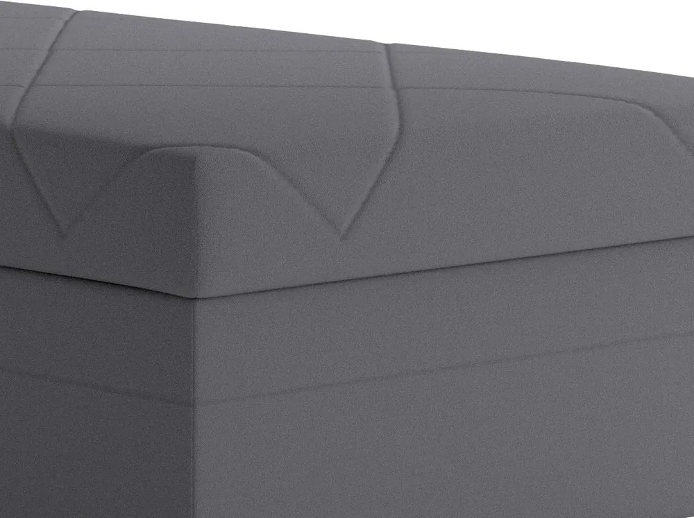 Posteľ Evelina 90x200 cm, stredne šedá látka