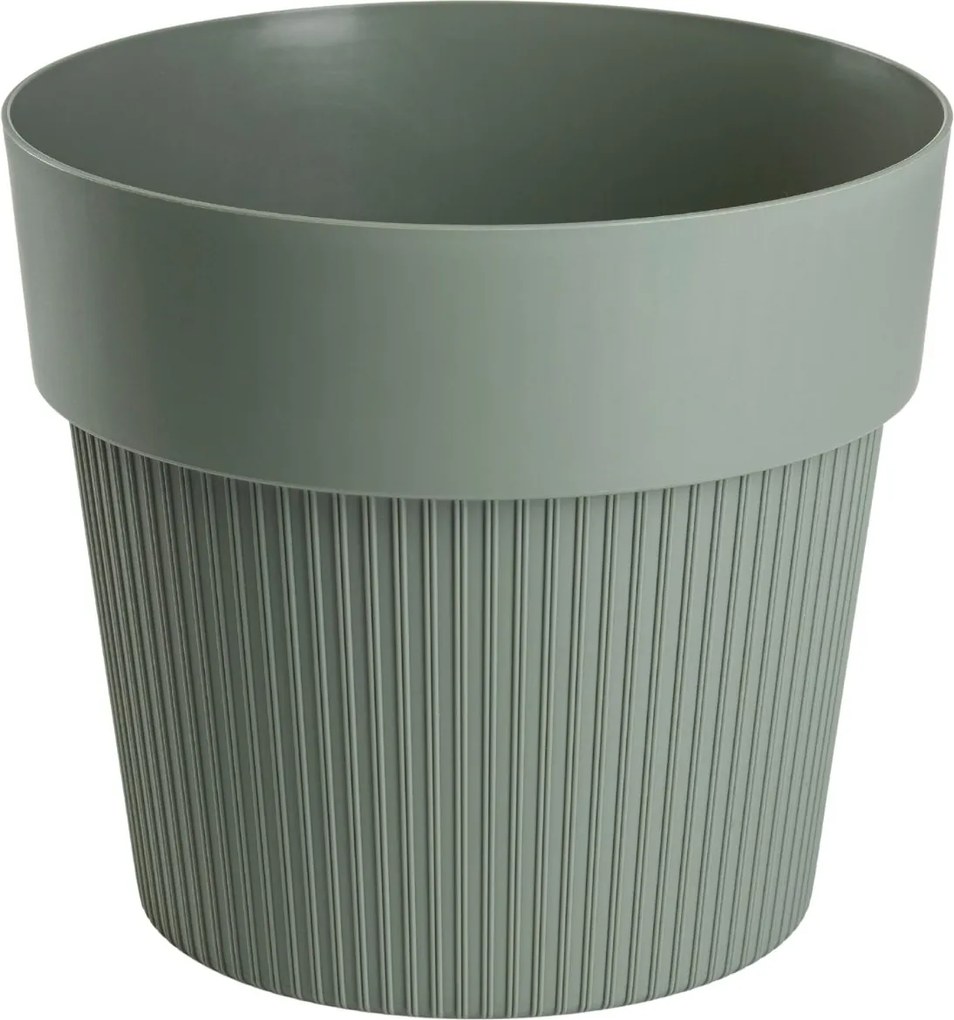 PLASTOVÝ KVETINÁČ SILVA LINE 20X17,5 CM MÄTOVÁ