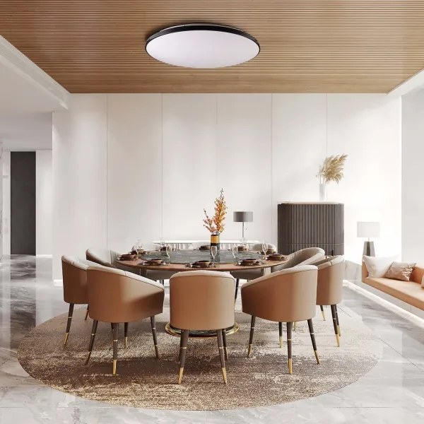 LED stmievateľné stropné svietidlo KERN LED/80W/230V pr. 80 cm čierne + DO