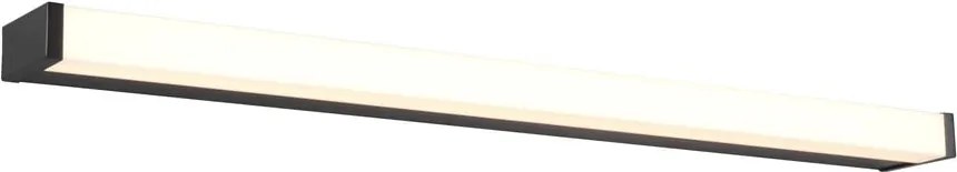 Matne čierne LED nástenné svietidlo (dĺžka 80 cm) Fabio - Trio