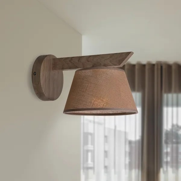 Brilagi - LED Nástenné svietidlo ANTHONY 1xE14/40W/230V dub orech/hnedá