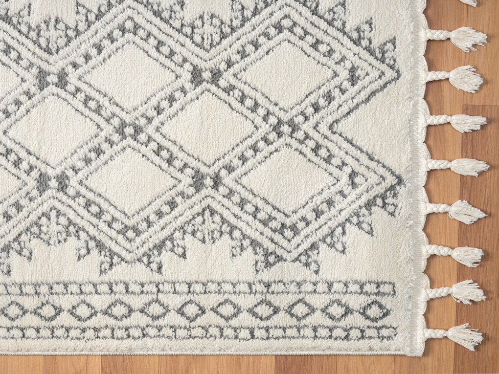 Behúň Moroccan Delight CA40061 weiß, 80x250, čiernobiela, obývacia izba, My Flair