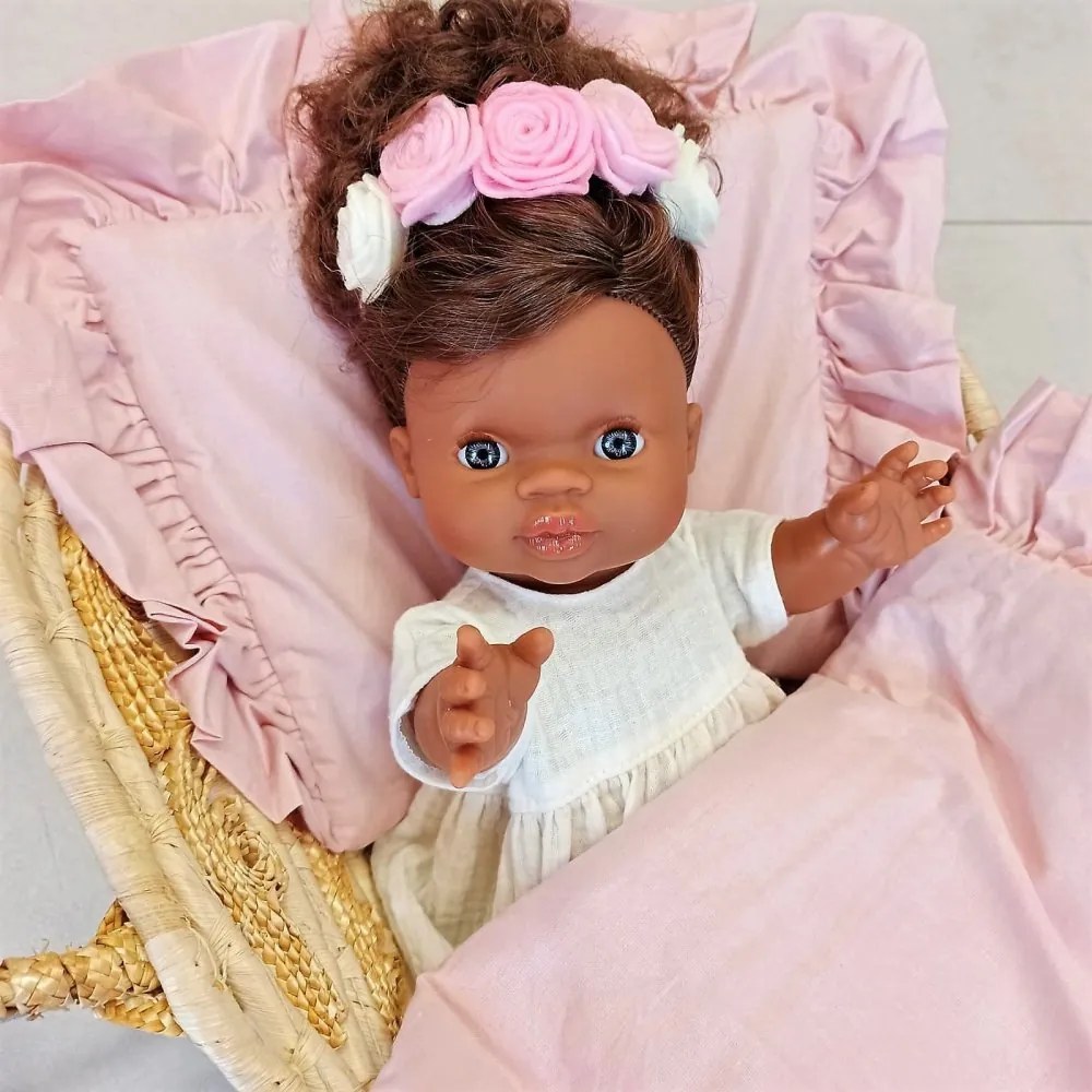 Prútený nosič pre bábiky - košík