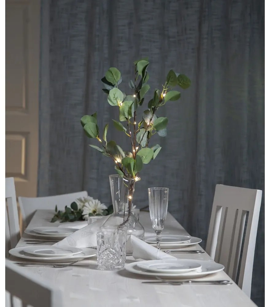Zelená LED svetelná dekorácia Star Trading Eucalyptus, dĺžka 90 cm