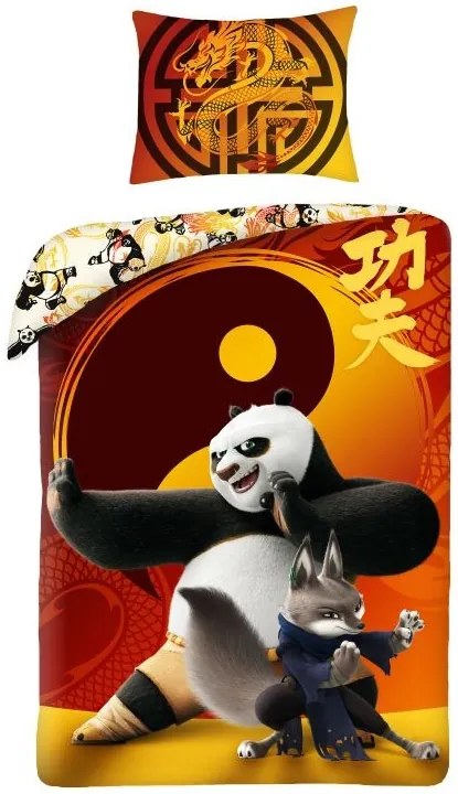 HALANTEX Obliečky Kung Fu Panda  Bavlna, 140/200, 70/90 cm