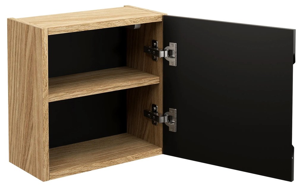 Skrinka pod umývadlo Casad 100 cm čierna/dub wotan