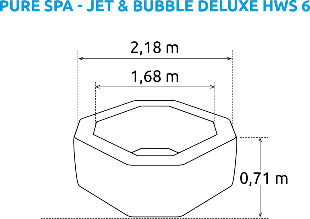 Intex | Vírivý bazén Pure Spa - Jet & Bubble Deluxe HWS 6 + výhodný set príslušenstva | 19900147