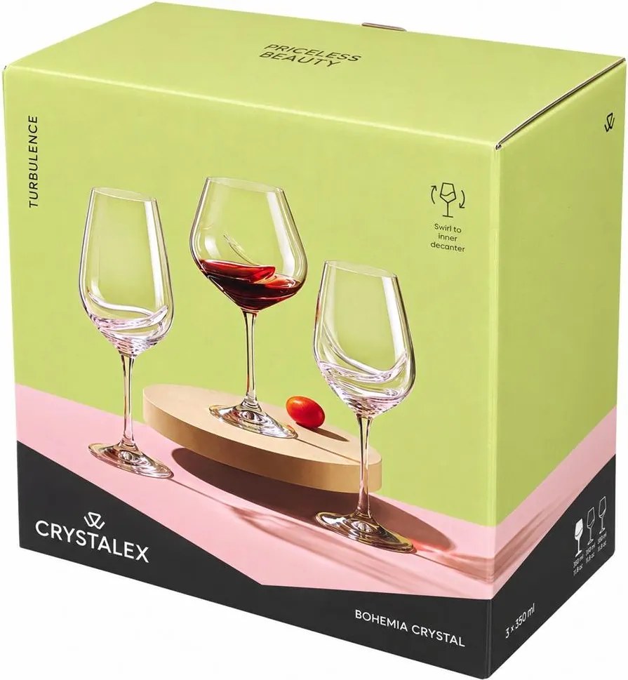 Crystalex poháre na víno TURBULENCE 570 ml 2 ks
