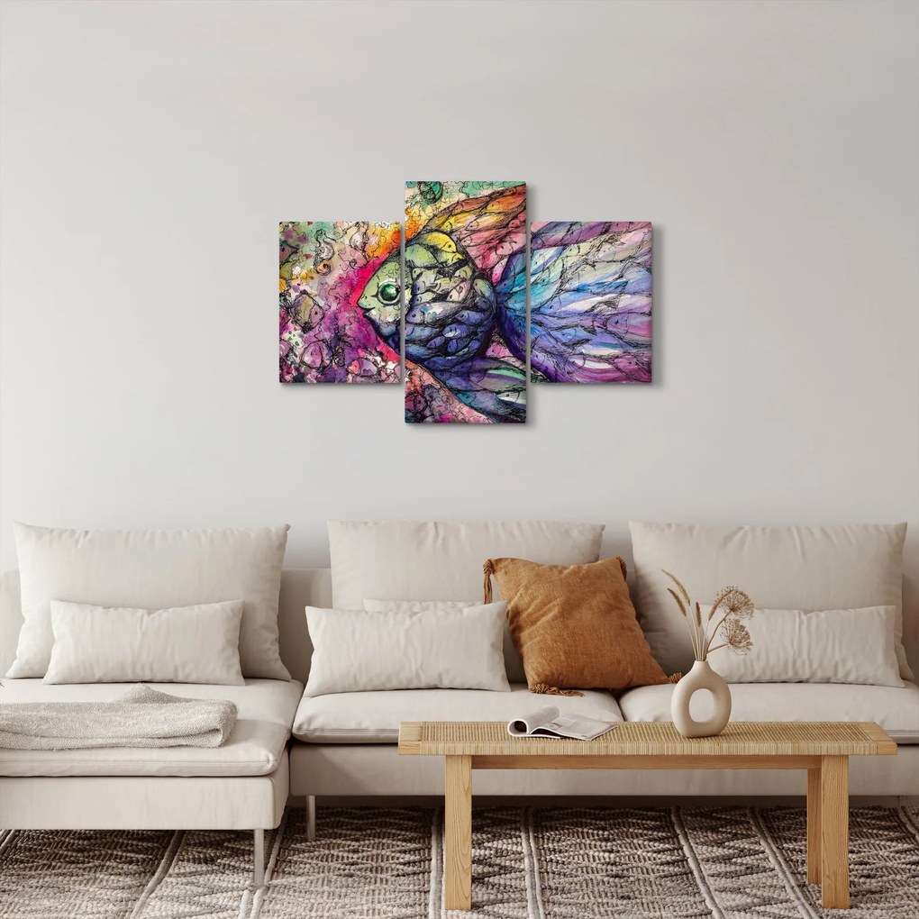 Obraz - Farebná rybička (90x60 cm)