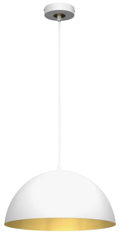 Luster na lanku BETA 1xE27/60W/230V pr. 35 cm biela