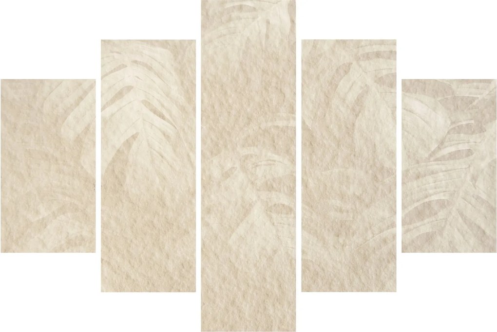 Obraz - Listy v textúre (150x105 cm)