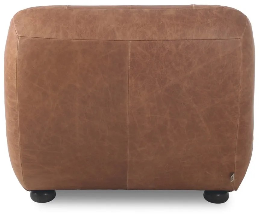 Koňakovohnedé kožené kreslo Wyatt – Dutchbone