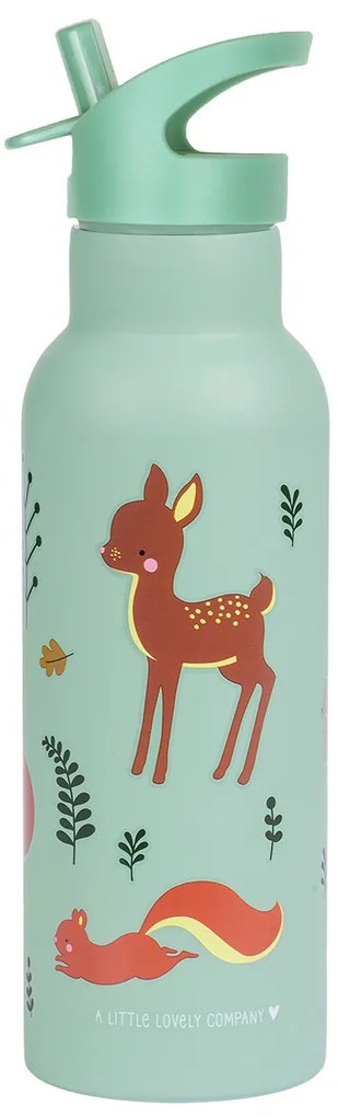 A Little Lovely Company - antikorová fľaša na pitie, 500 ml - kamaráti z lesa