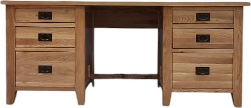 Kancelársky drevený stôl z masívu, 180x75x77 cm