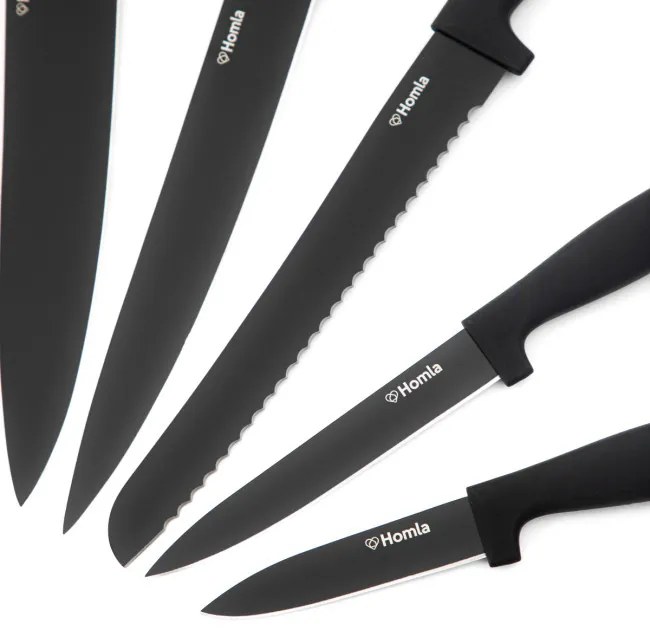 Sada šiestich nožov COXA čierna AW22 835396