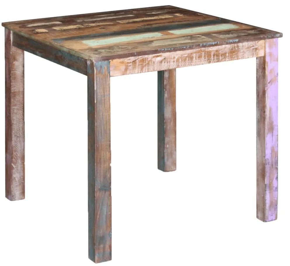 Jedálenský stôl, recyklovaný masív 80x82x76 cm