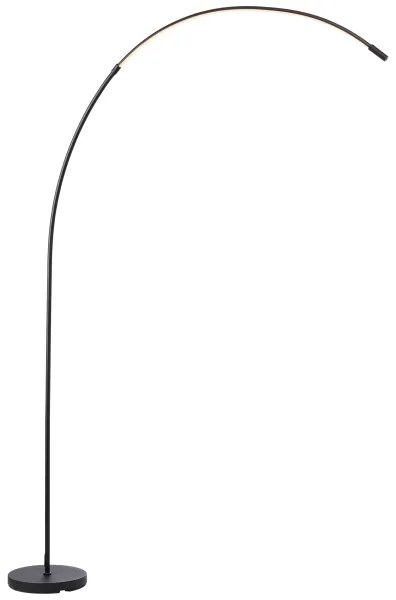 Brilliant - LED Stmievateľná dotyková stojacia lampa BOW LED/14W/230V čierna