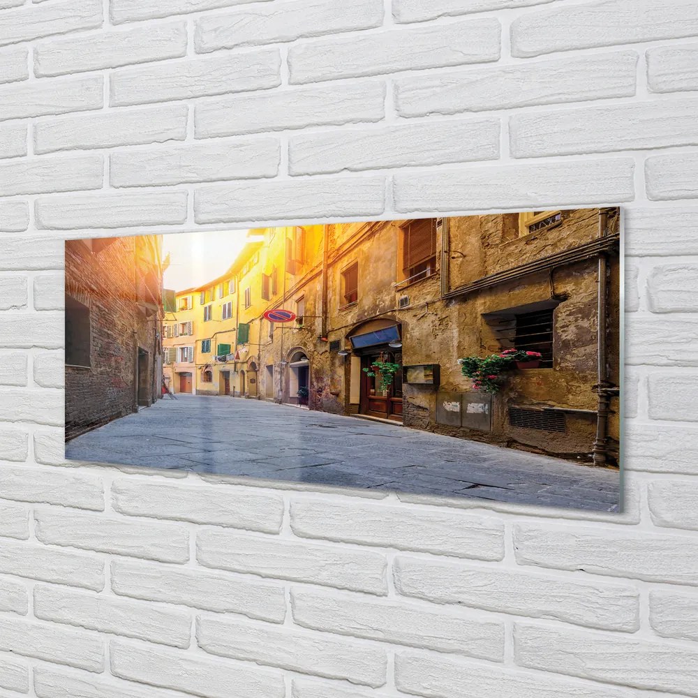 Obraz na akrylátovom skle Italy street budovy 120x60 cm