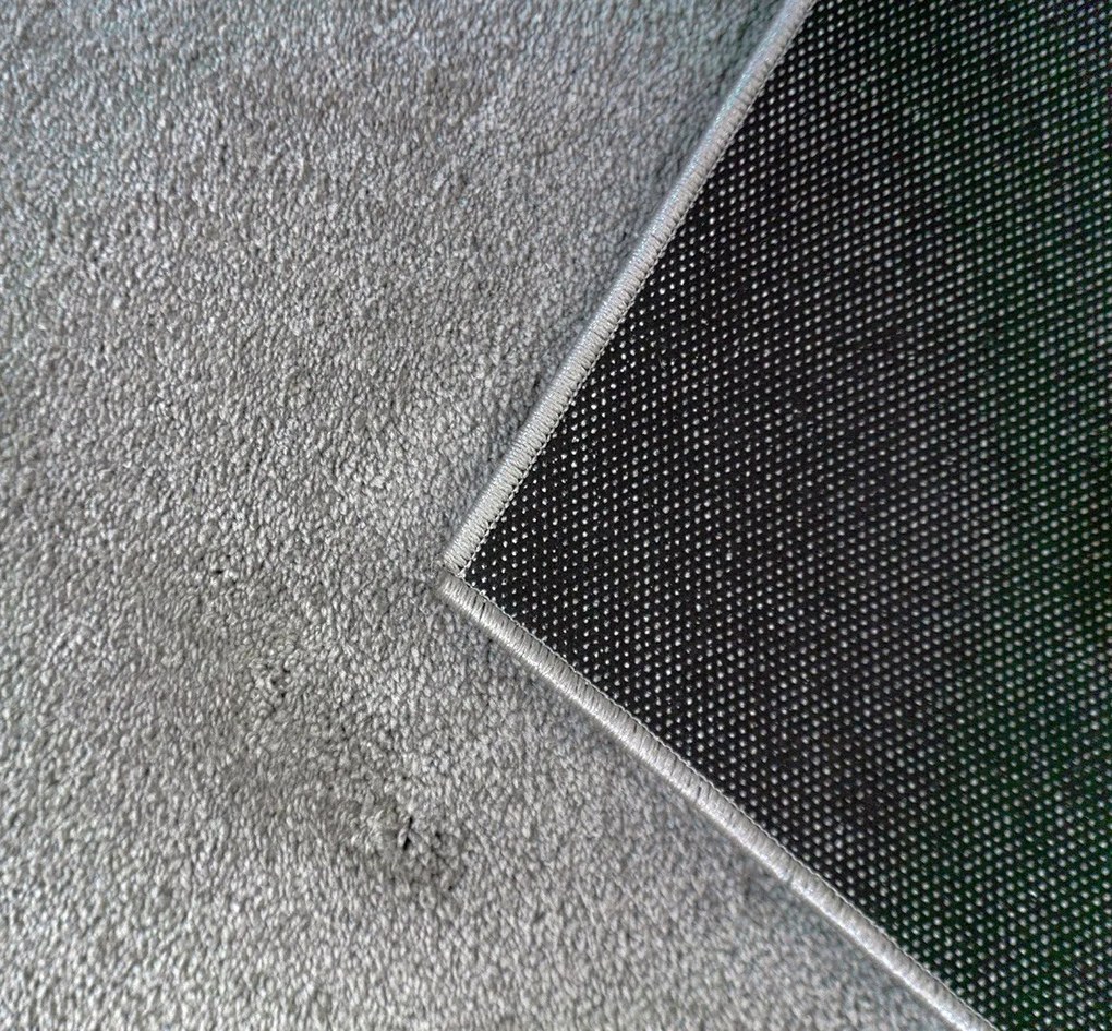 BE Koberec Oslo OSLO 7000 GREY – sivý obdĺžnikový Rozmer: 80x150 cm