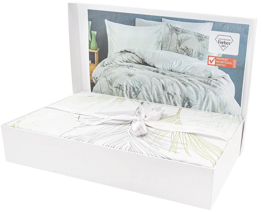 SATÉNOVÉ OBLIEČKY LUXURY PREMIUM PALMIRO 160X200 CM, 2KS 70X80 CM LISTY