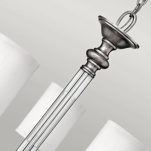 Hinkley HK-SUSSEX5 - Závesný luster SUSSEX 5xE14/40W/230V matný chróm