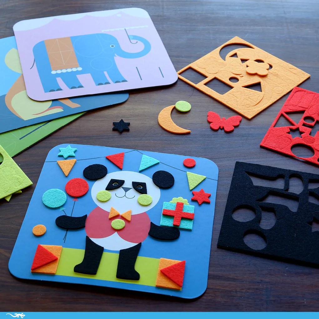 Filcové koláže – Veselé zvieratá