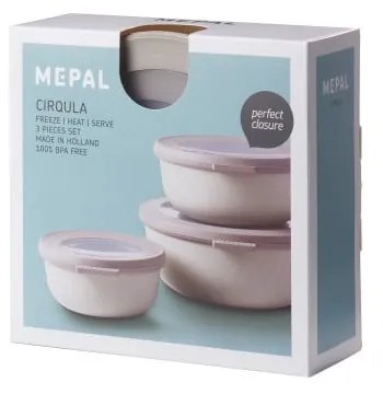 Potravinové škatuľky v súprave 3 ks Cirqula – Mepal