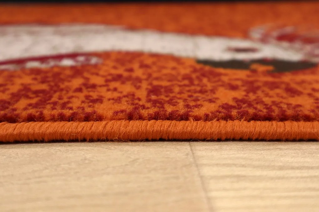 TRHÁK: Kusový koberec Kakadu orange, 190x280, oranžová, detská izba, Alfa Carpets