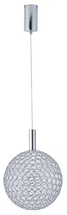 LED Luster na lanku LED/6,3W/230V 3000K lesklý chróm pr. 25 cm