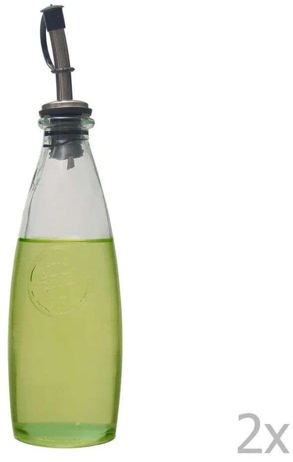 Súprava na olej a ocot z recyklovaného skla Ego Dekor Authentic, 300 ml
