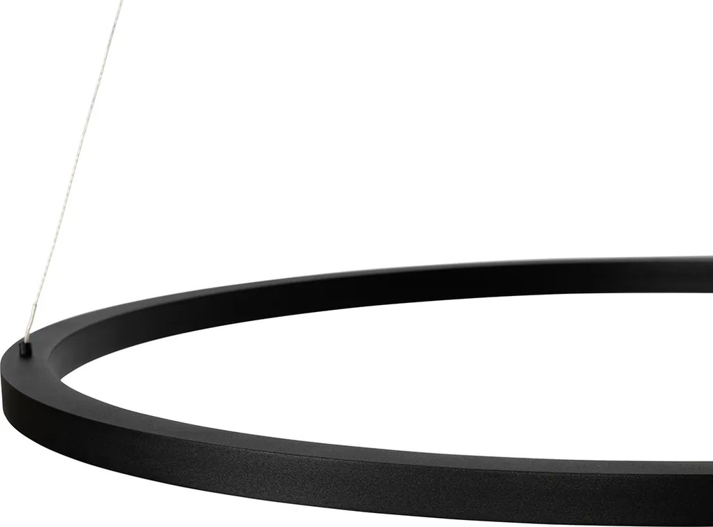 Závesné svietidlo čierne 80 cm vrátane LED 3-stupňové stmievateľné - Girello