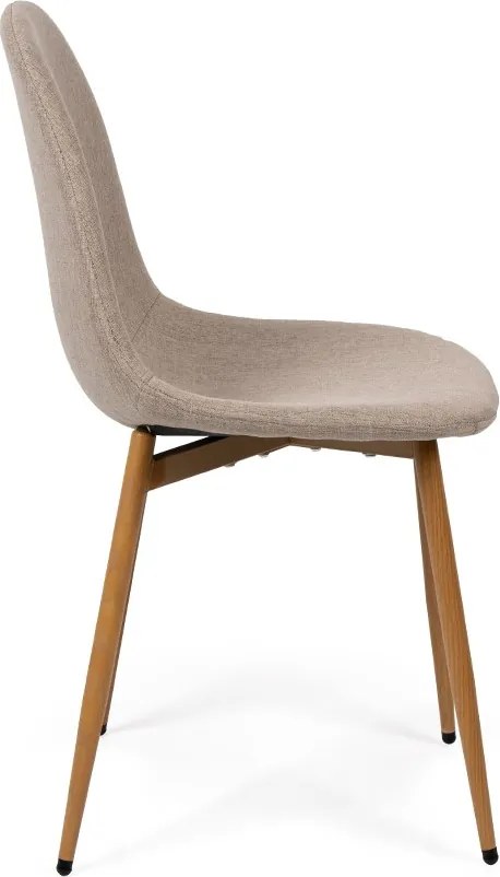 Noela Jedálenský set SCANDINAVIA 120 biely + 4x stolička MARIE béžová