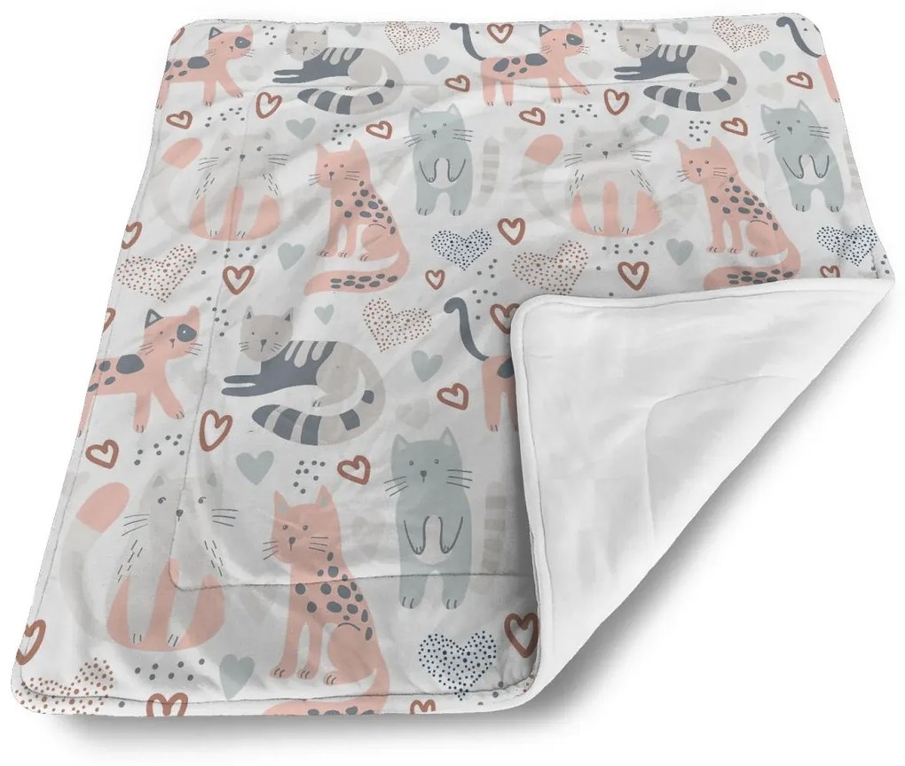 Sablio Deka pre bábätko Maľované mačičky - 80x100 cm