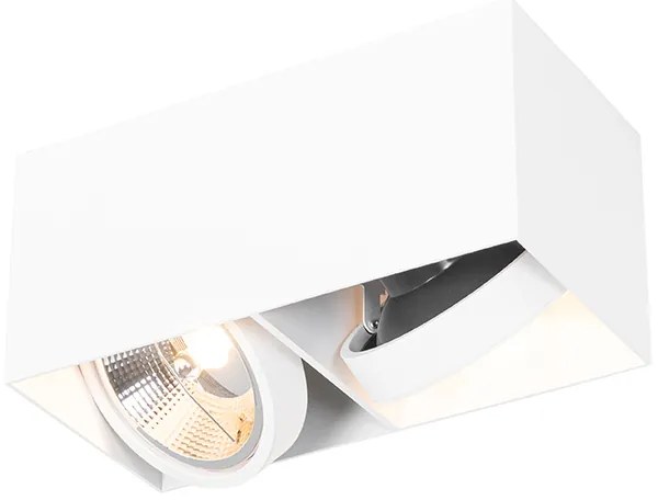 Dizajnový reflektor s obdĺžnikovým AR111 2-svetlo - Box