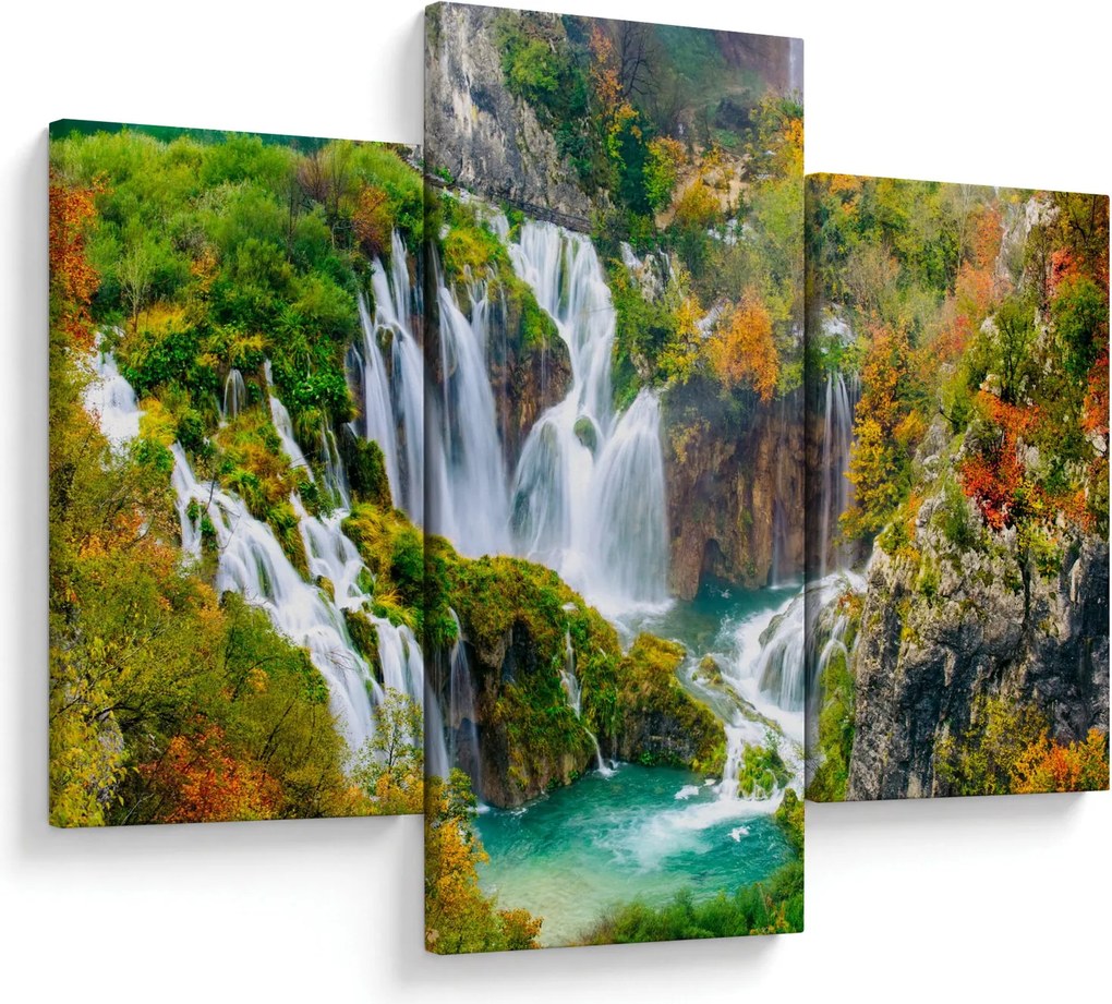 Obraz - Národný park Plitvické jazerá (90x60 cm)