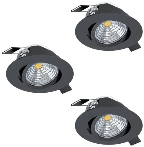 LED bodové osvetlenie Eglo SALICETO čierna 900747