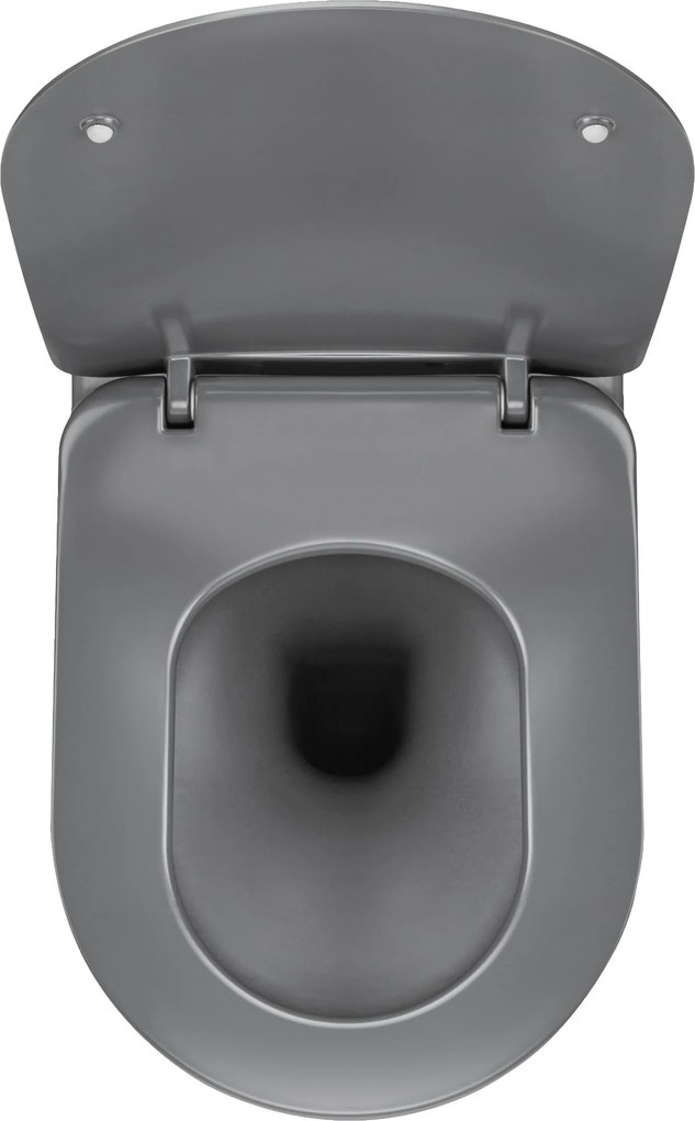 Deante Závesný WC komplet bez príruby Peonia - CDEDDZPW, vrátane SoftClose sedadla, titán