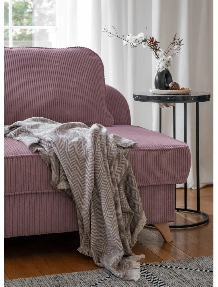 Staroružová menčestrová leňoška (ľavý roh) Chic Charlotte – Miuform