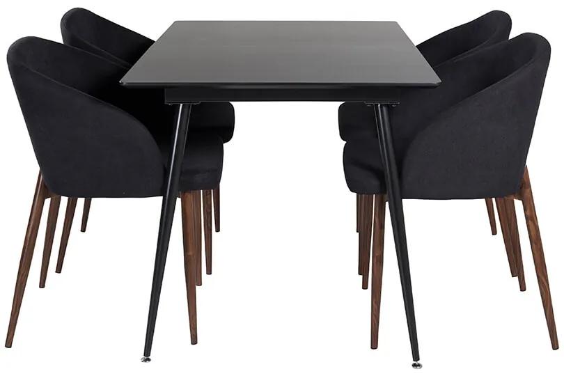 Silar Arch stolová súprava čierna/hnedá