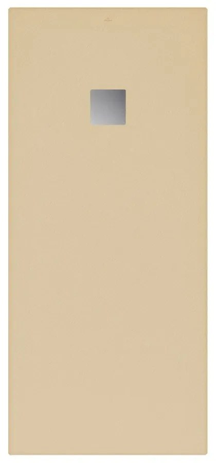 VILLEROY &amp; BOCH Planeo obdĺžniková sprchová vanička akrylátová, s technológiou RockLite, štandardný model, protišmyk (A), 1800 x 800 x 48 mm, Nature Sand, UDA1880PLA2V-4N