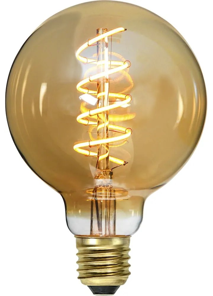 Teplá biela filamentová stmievateľná žiarovka E27, 3 W Spiral Filament – Star Trading
